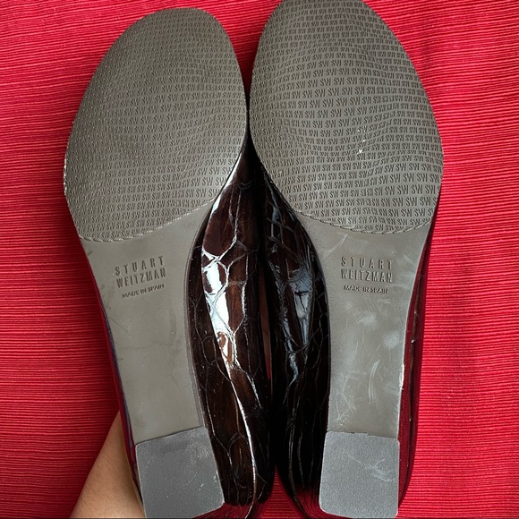 Stuart Weitzman Orinoco Croc Wedges - Picture 3 of 5
